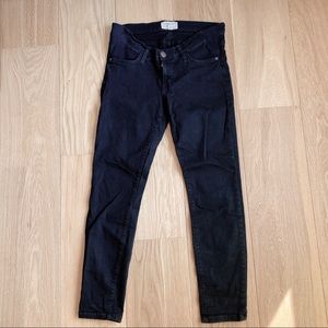 Current Elliott maternity black jeans ankle length